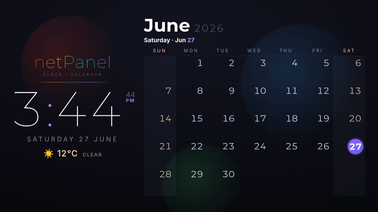 Clock and calendar face